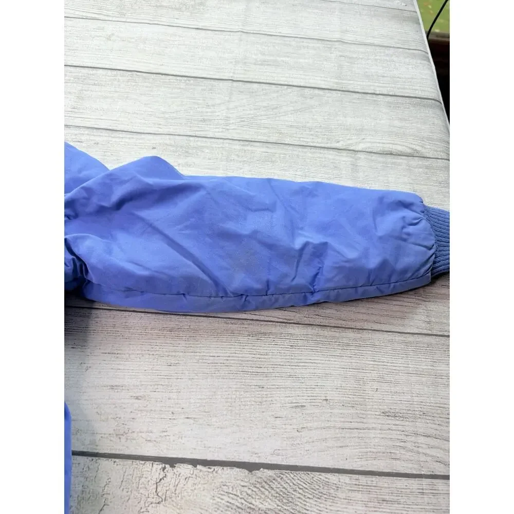 McGregor Vintage Youth Kids Bomber Jacket Coat Blue Pockets Size 12